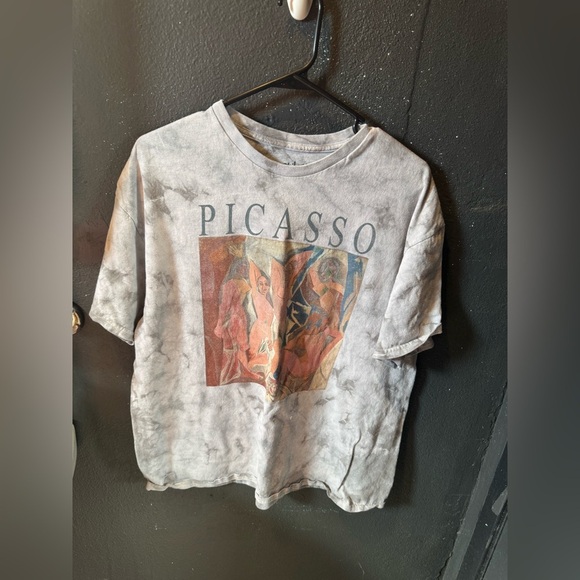Men’s Philcos Picasso Gray Tie Dye Graphic Tee Size Large - Picture 1 of 4
